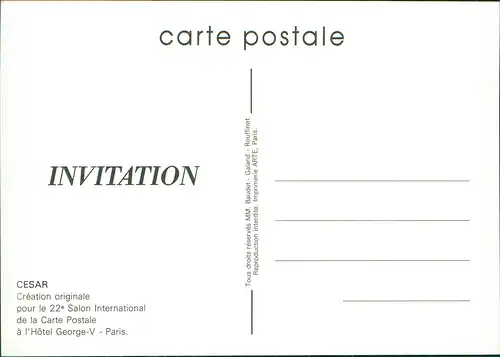 CPA Paris 22e SALON International Carte Postale Hotel George-V 1897