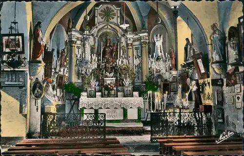 Collioure Intérieur de la Chapelle de Notre- Dame de Consolation. 1969