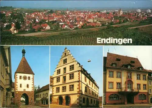 Endingen am Kaiserstuhl Mehrbild-AK Königschaffhausener Tor, Kornhaus  1992