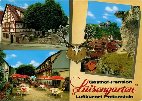 Pottenstein Gasthof und Pension Luisengarten Bes. Fam. Dippold, Mehrbild-AK 1978