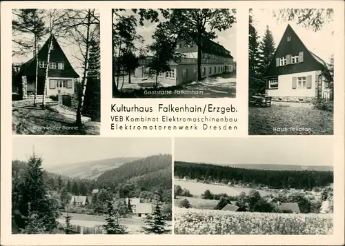 Falkenhain Altenberg Erzgebirge Kulturhaus Kombinat Elektromaschinenbau 1976