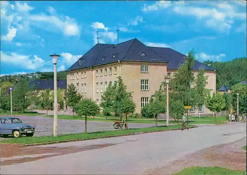 Ansichtskarte Oelsnitz (Erzgebirge) Kulturhaus zur DDR-Zeit 1969