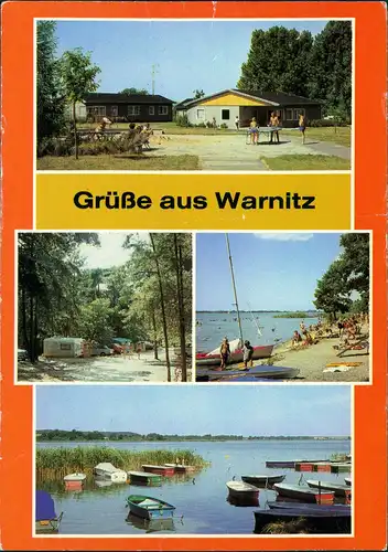 Warnitz Oberuckersee Bungalowsiedlung PCK Schwedt, Intercampingplatz C/69 1985