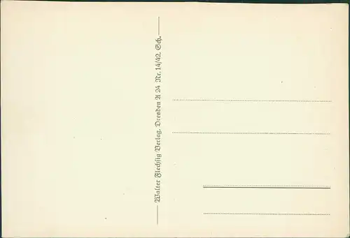 Postcard Bilin Bílina Kurpark und Borschen Bořeň (539m) 1934