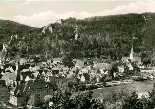 Ansichtskarte Blaubeuren Panorama der Perle der schwäbischen Alb 1960