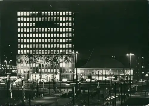Mitte-Berlin Haus des Lehrers (Abend-, Nachtansicht zur DDR-Zeit) 1965