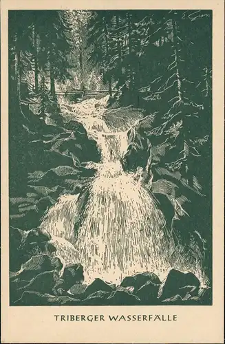 Triberg Schwarzwald Deutschlands größter Wasserfall TRIBERGER WASSERFÄLLE 1930