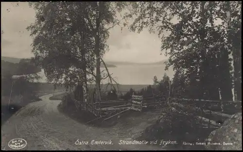 Östra Emtervik Östra Ämtervik Strandmotiv vid Fryken. Föris 1924