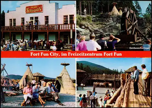 Wasserfall-Bestwig Fort Fun Abenteuerland 4 Bild Indianerlager 1972