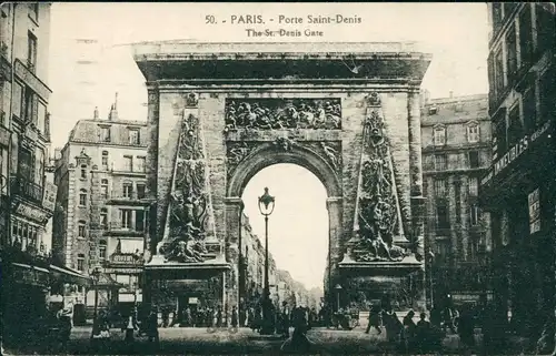 CPA Paris Straße - Porte Saint Denis 1926