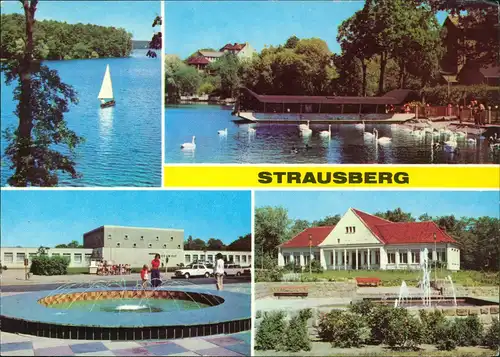 Strausberg Am Straus-See, Haus der NVA "Klub am See", Park der Solidarität 1981
