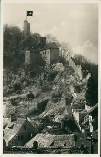Ansichtskarte Baden AG Baden Schloßruine Stein, Fotokarte 1931