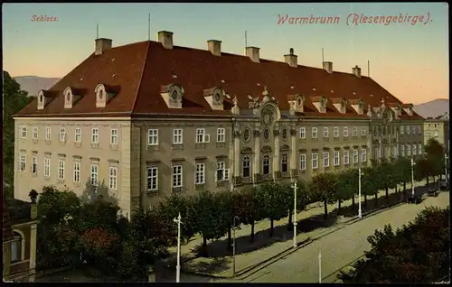 Bad Warmbrunn-Hirschberg (Schlesien) Cieplice Jelenia Góra Schloß 1915