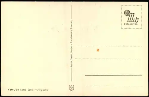 Ansichtskarte Rosenfeld Straßenpartie - Fachwerkahaus 1934