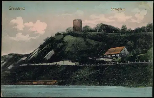Postcard Graudenz Grudziądz Schloßberg 1910