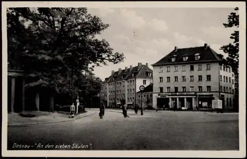 Dessau-Dessau-Roßlau Strassen Partie An den sieben Säulen 1953