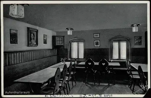 Lauenstein Erzgebirge Altenberg  Innen  1939   mit Landpoststempel Löwenhain