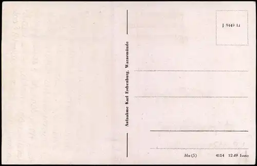 Ansichtskarte Warnemünde-Rostock Strand 1940