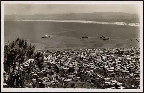 Postcard Haifa Blick über die Stadt - Dampfer 1933