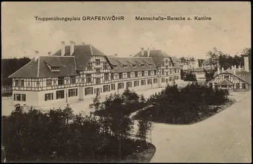 Ansichtskarte Grafenwöhr Truppenübungsplatz, Mannschaftsbaracken 1925
