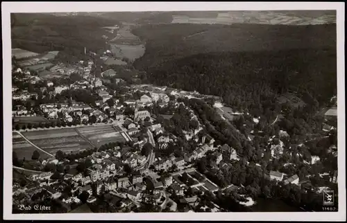 Ansichtskarte Bad Elster Fliegeraunahme aus 200 m Höhe 1938