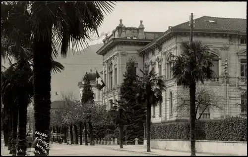 Ansichtskarte Locarno Straßenpartie Palazzo della Conferenza 1922