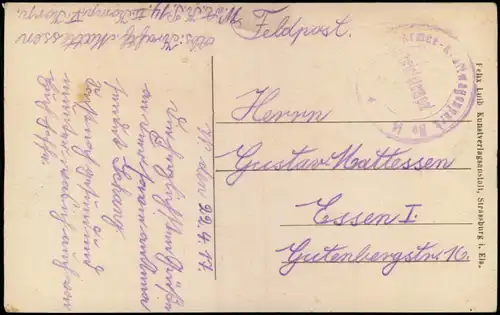 CPA Zabern Saverne Partie am Kanal 1917