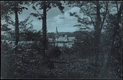 CPA Cuts Panorama Blick zur Kirche 1910