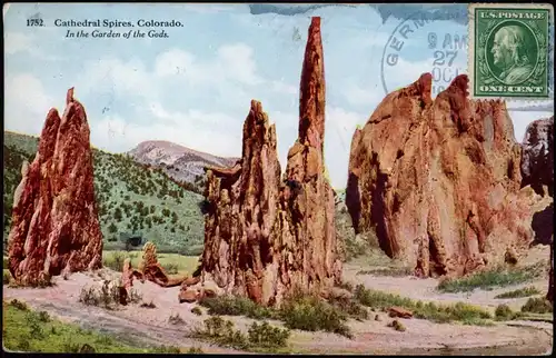 Colorado  Cathedral Spires, Colorado, In the Garden of the Gods 1911