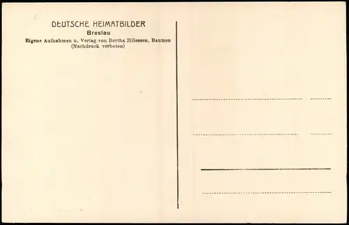 Postcard Breslau Wrocław Universitätsbrücke 1930