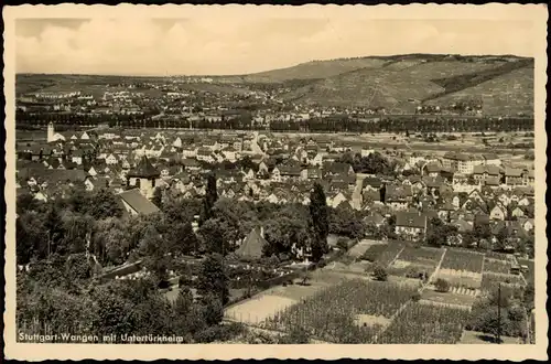 Ansichtskarte Wangen-Stuttgart  Untertürkheim 1941   2. Weltkrieg Feldpost