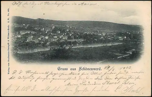 Ansichtskarte Schönenwerd Panorama 1900    BASEL (Ankunftsstempel)