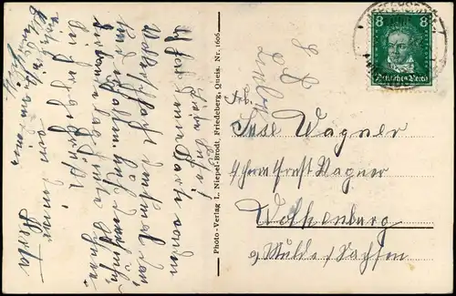 Postcard Bad Flinsberg Świeradów-Zdrój Partie am Kurhaus 1930