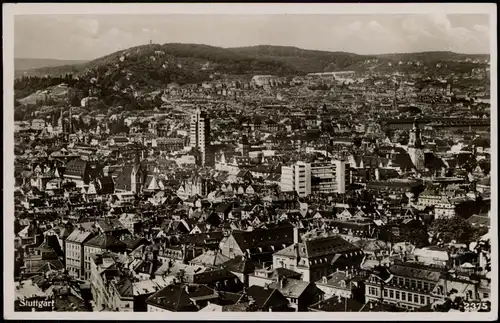 Ansichtskarte Stuttgart Panorama-Ansicht Stadt-Panorama 1940