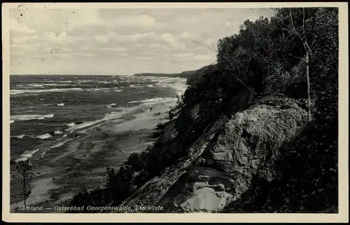 Tapiau Gwardeisk (Гвардейск / Tapiawa) Samland  Georgenswalde Steilküste 1935
