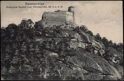 Hermsdorf unterm Kynast-Hirschberg Schlesien Jelenia Góra Burgruine Kynast 1910
