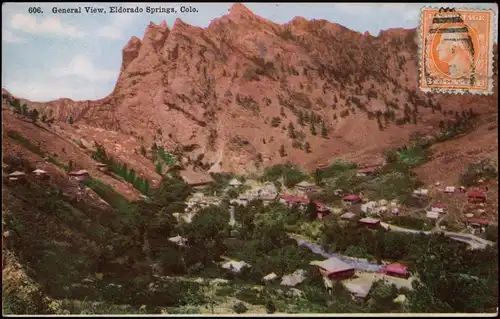 Colorado  General View, Eldorado Springs, Colorado Amerika USA 1910