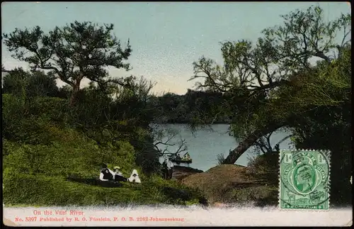 Postcard Südafrika On the Vaal River (South Africa, Südafrika) 1911