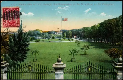 Philippines Fort Santiago, the Headquarters of the U. S. Army 1917