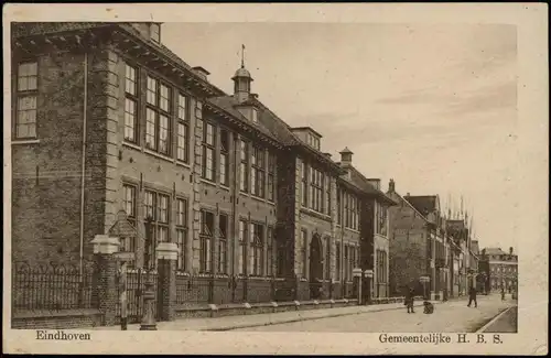 Postkaart Eindhoven Gemeentelijke H. B. S. - Straße 1909