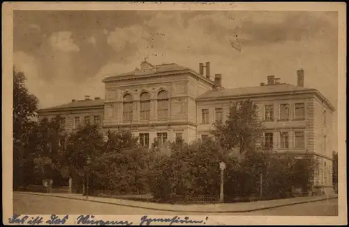 Ansichtskarte Wurzen Kgl. Gymnasium 1920