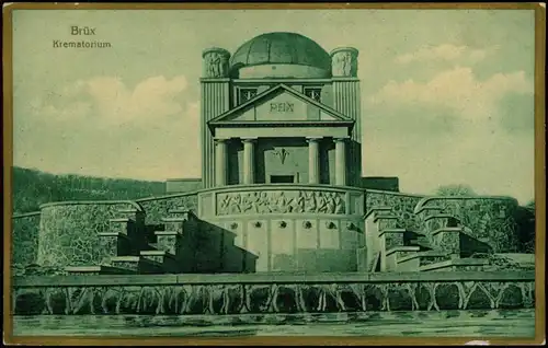 Postcard Brüx Most Krematorium Bromegold-Karte 1910