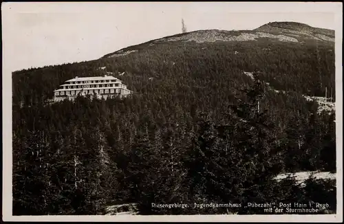 Hain im Riesengebirge-Giersdorf  Riesengebirge. Jugendkammhaus Rübezahl 1930