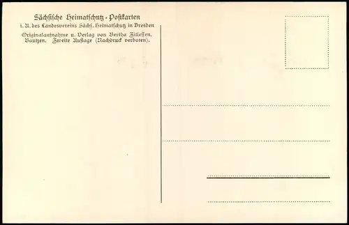 Ansichtskarte Bautzen Budyšin Partie an der Brücke Heiligegeistbrücke 1920