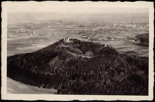 Ansichtskarte Görlitz Zgorzelec Luftbild Landeskrone und Umland 1934