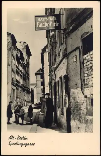 Ansichtskarte Berlin Sperlingsgasse, Gaststätte Raabe-Diele 1952