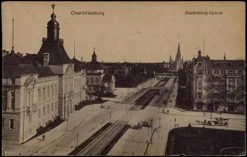 Ansichtskarte Charlottenburg-Berlin Hardenbergstrasse 1914