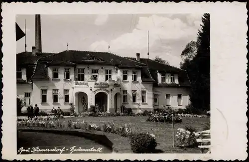 Bad Kunnersdorf-Oschitz Lázně Kundratice Osečná Badeanstalt - Fotokarte 1936