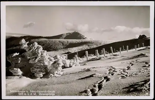 Krummhübel Karpacz Schneekoppe u. Prinz-Heinrich-Baude im Winter 1932