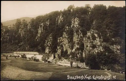 Gausbach-Forbach (Baden) Eulenfelsen, Befestigung - Fotokarte 1926